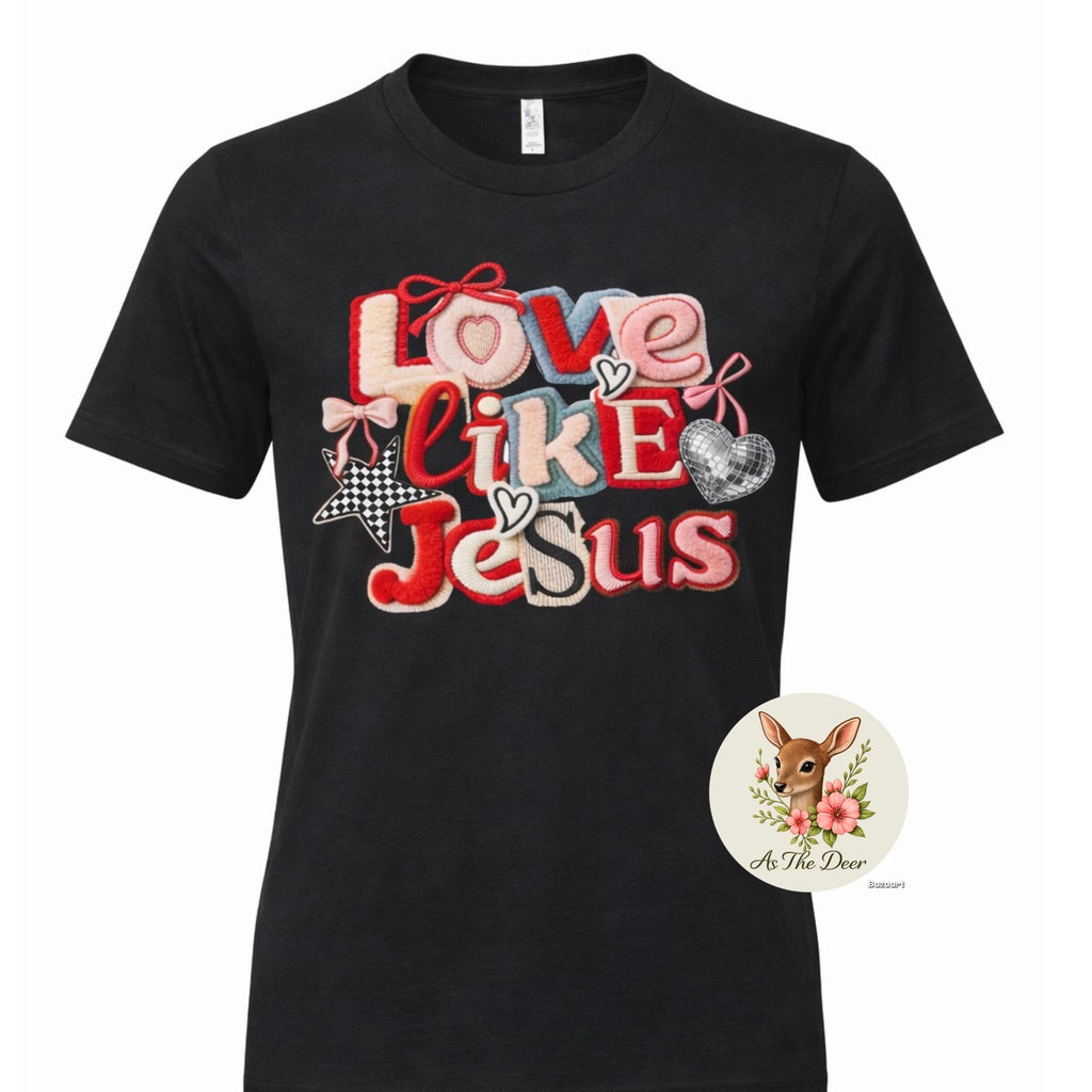 Love like Jesus Faux Yarn T-Shirt