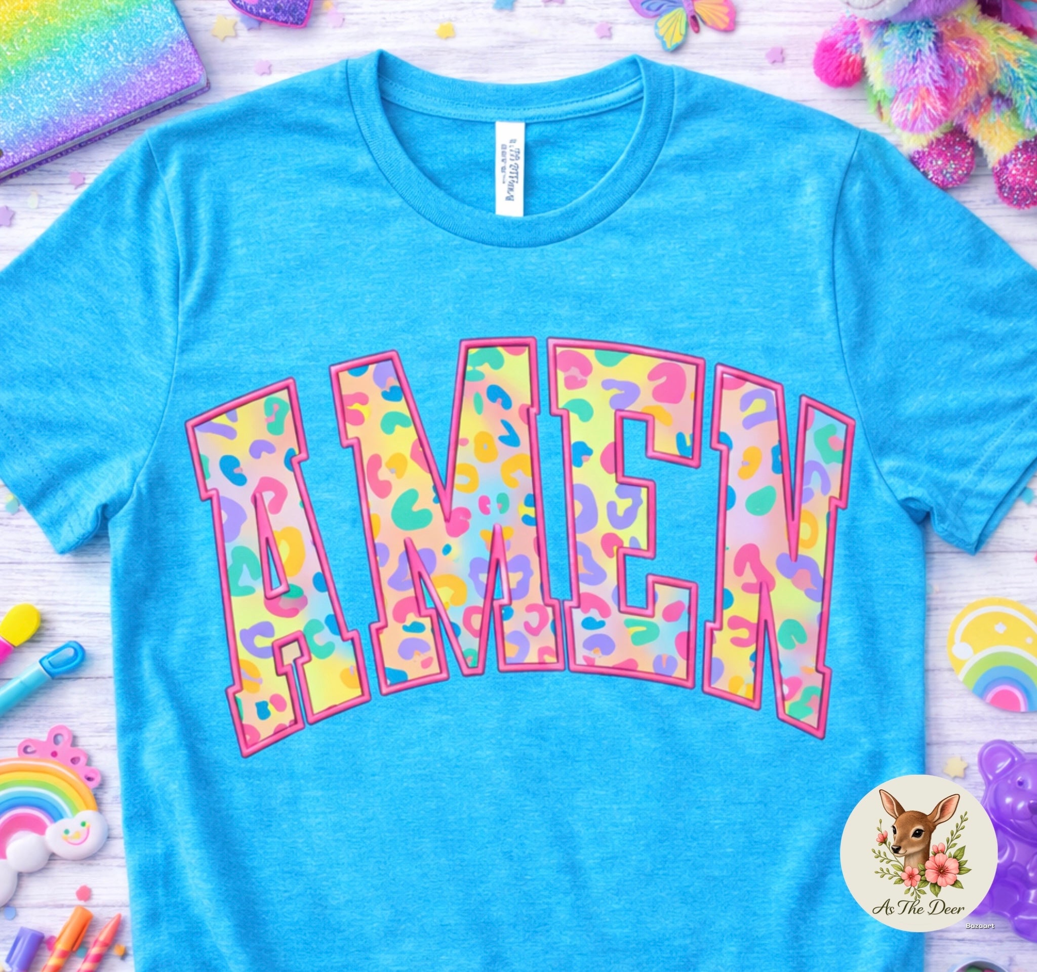 Amen Colorful Leopard T-Shirt