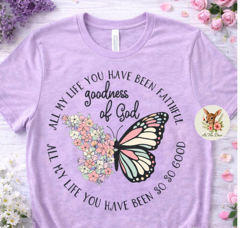 Goodness of God Butterfly T-Shirt