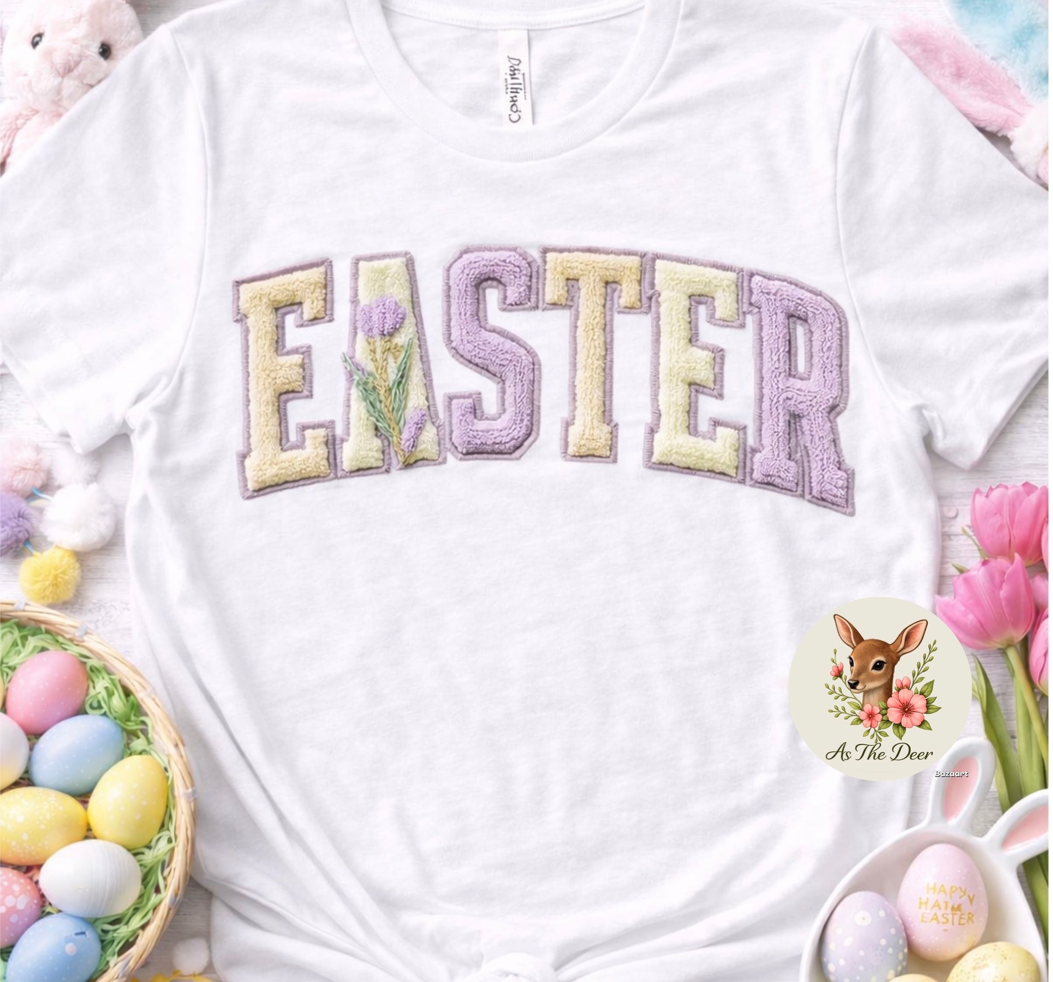Easter Faux Chenille T-Shirt