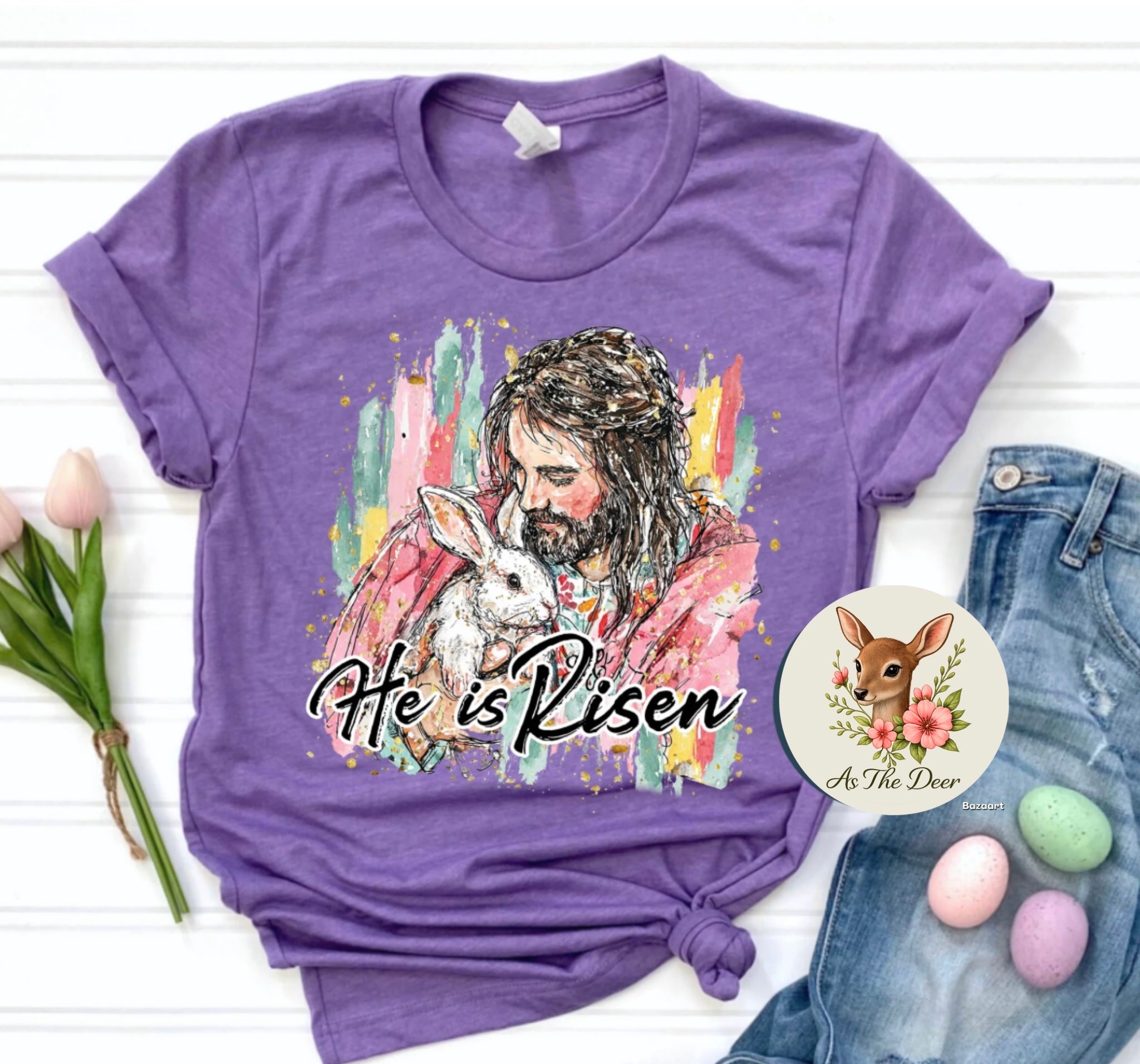 He Is Risen Jesus T-Shirt