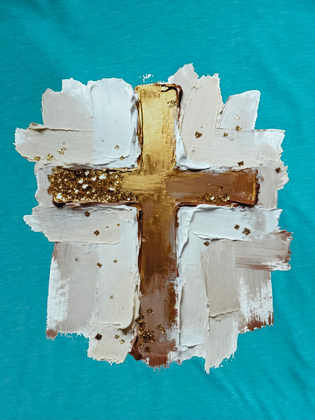 Brushstroke Oil Paint Cross T-Shirt