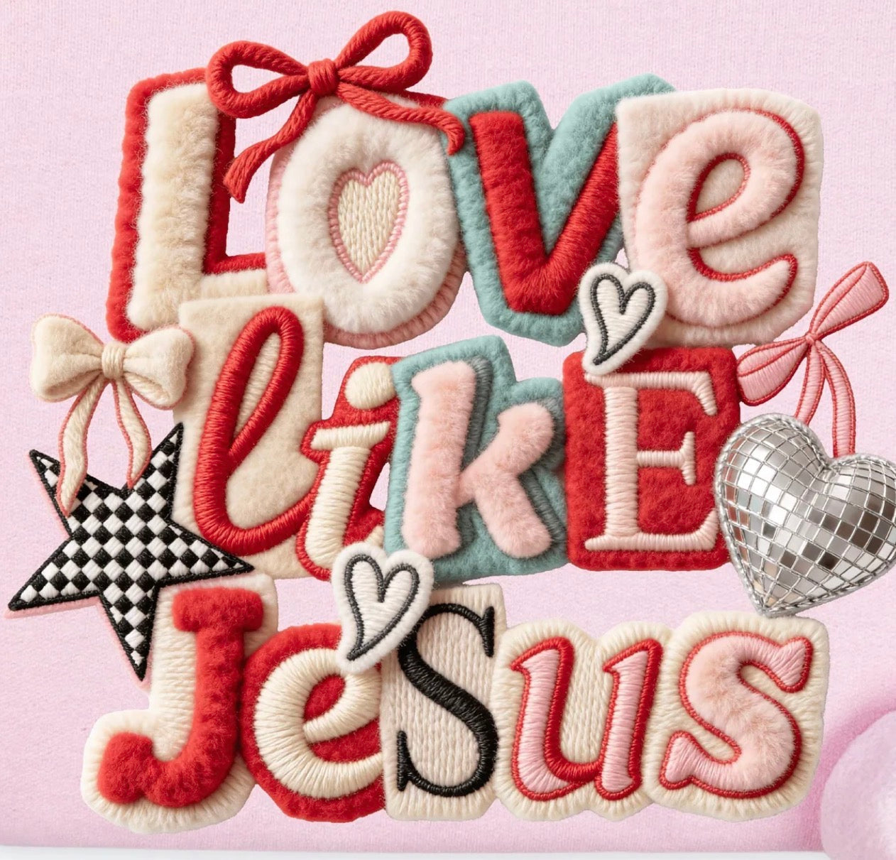 Love like Jesus Faux Yarn T-Shirt